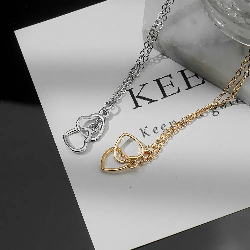 Double Heart Necklace