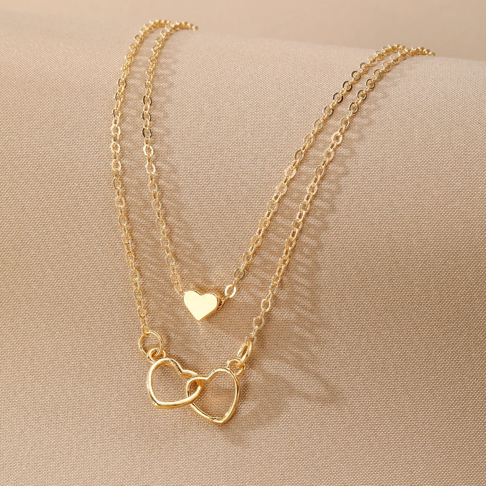 Double Heart Necklace