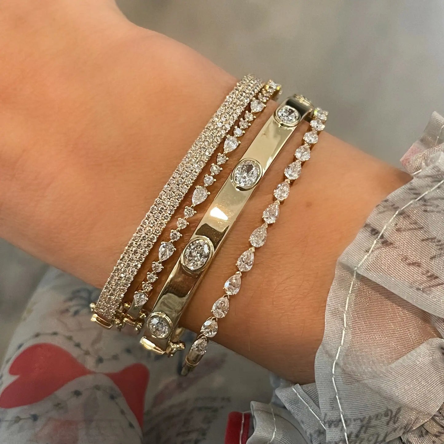 Geometric Bezel Set
