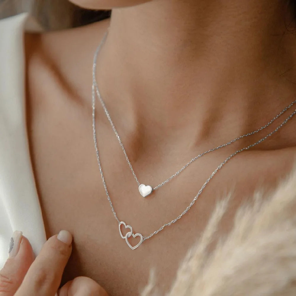 Double Heart Necklace