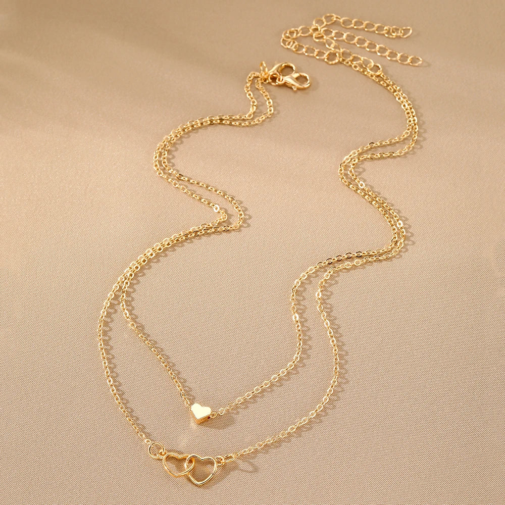 Double Heart Necklace